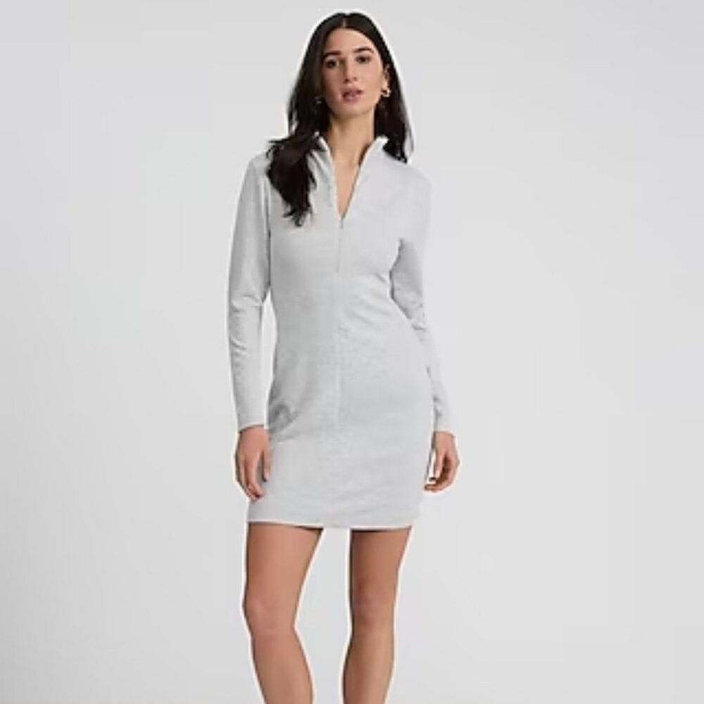 Express Mini Dress | Zip Mock Neck Long Sleeve - NWT 🤩
